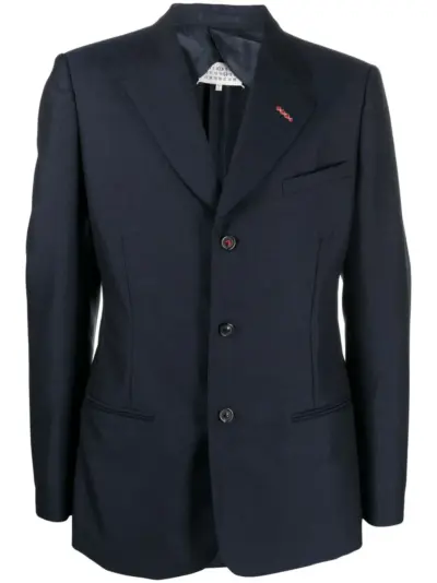 Maison Margiela single-breasted tailored blazer - Blue