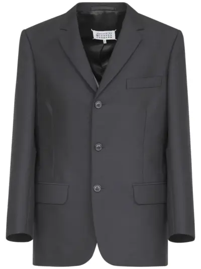 Maison Margiela single-breasted wool blazer - Black