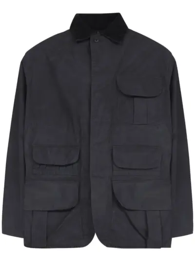 Maison Margiela waxed cotton utility jacket - Black