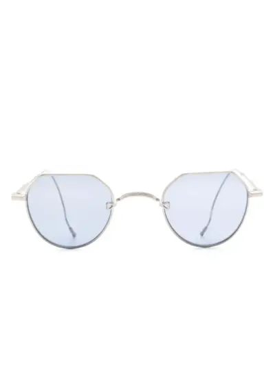 Matsuda heart-motif pilot-frame sunglasses - Silver
