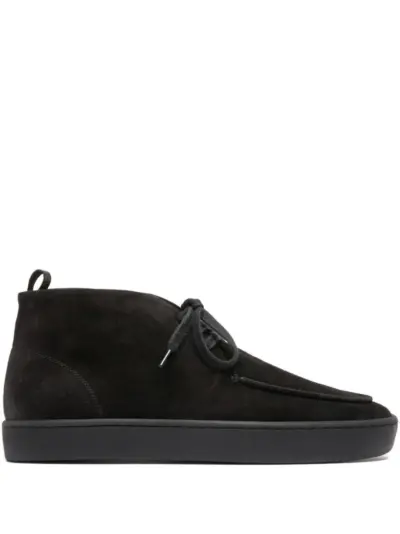 Officine Creative lace-up suede trainers - Nero