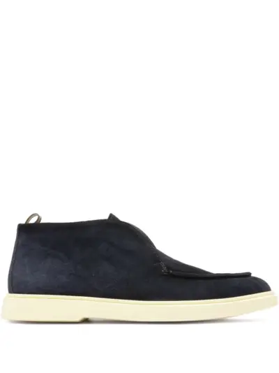 Officine Creative suede leather slip-on boots - Black