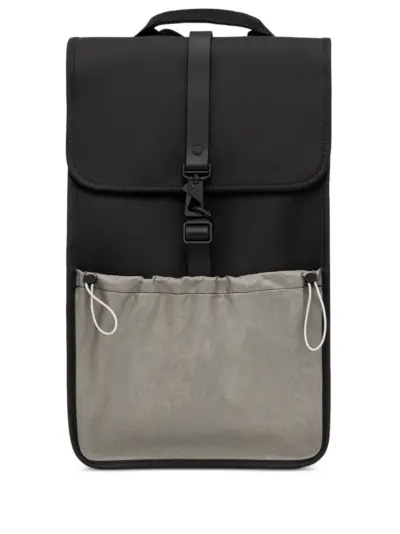 Rains Mix flap-pocket backpack - Black