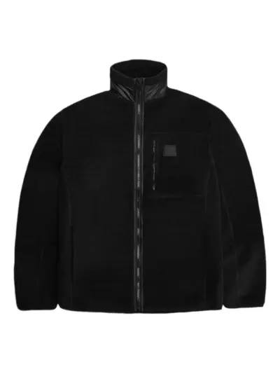 Rains fleece panelled jacket - Black
