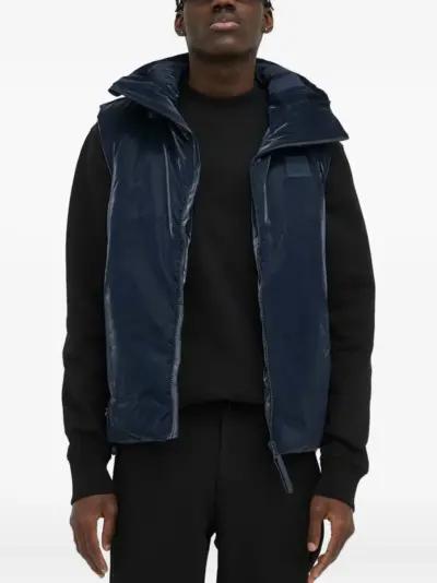 Rains hooded padded gilet - Blue