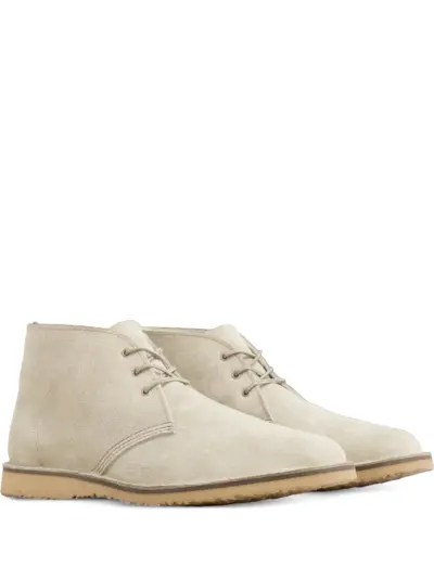 Red Wing Shoes suede boots - White