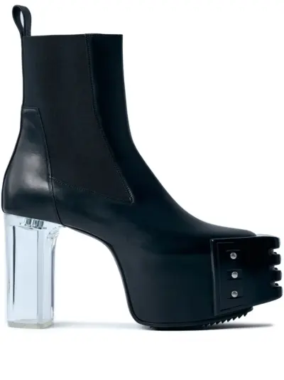 Rick Owens 120mm Grilled Kiss 45 boots - Black
