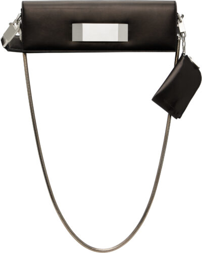 Rick Owens Black Concordians Griffin Baguette Bag