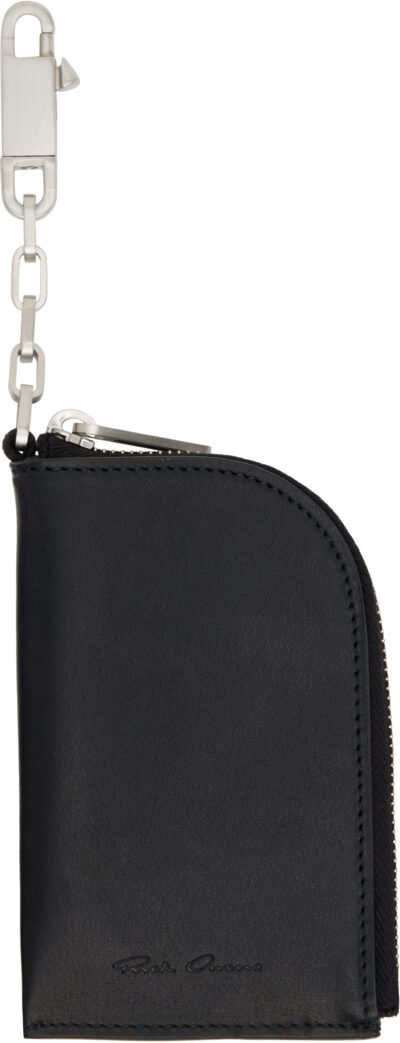 Rick Owens Black Concordians Hook Wallet