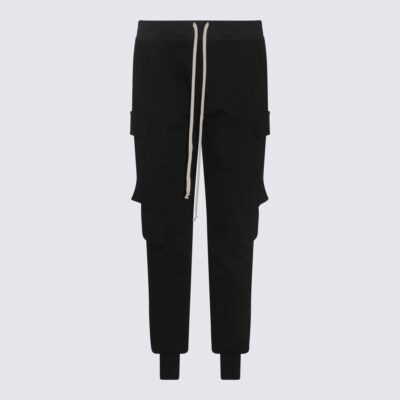 Rick Owens Black Cotton Pants
