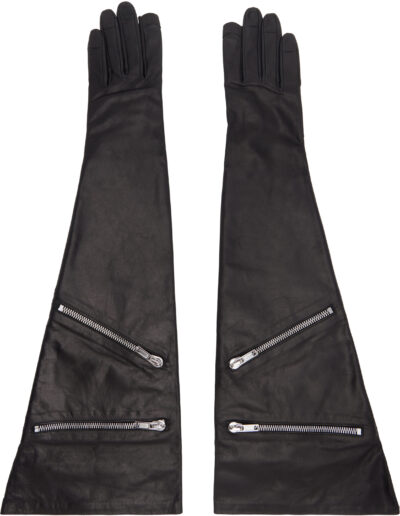 Rick Owens Black Porterville Gauntlet Gloves