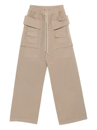 Rick Owens DRKSHDW Creatch drawstring cargo trousers - Neutrals