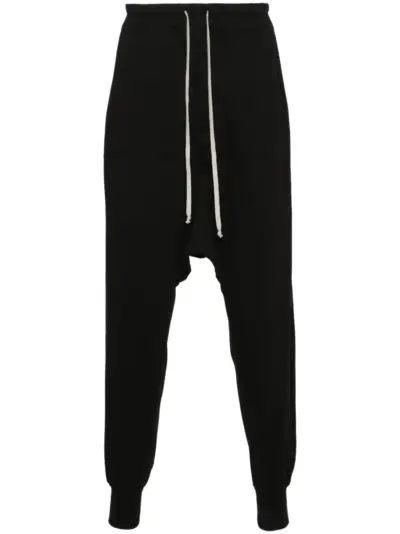 Rick Owens DRKSHDW Prisoner cotton track pants - Black