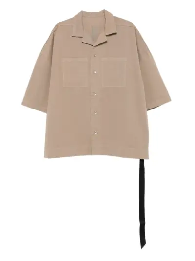 Rick Owens DRKSHDW double-pocket short-sleeve shirt - Neutrals