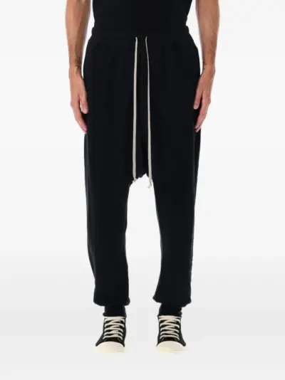 Rick Owens DRKSHDW drawstring drop-crotch trousers - Black