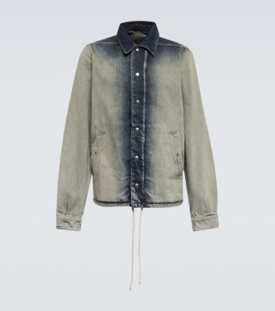 Rick Owens Faded denim shirt jacket