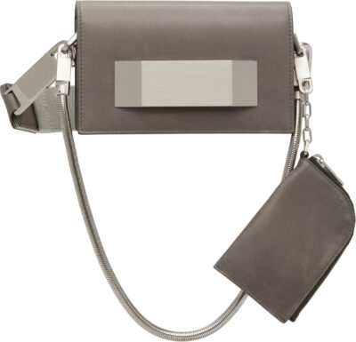 Rick Owens Gray Concordians Mini Griffin bag