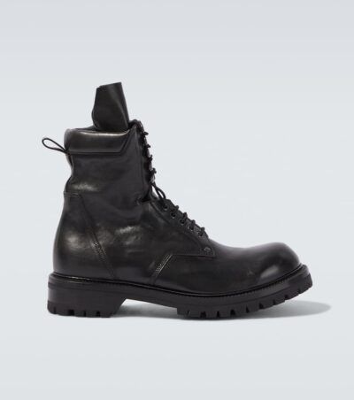 Rick Owens Leather combat boots