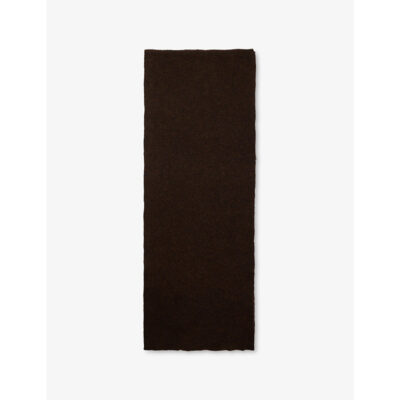 Rick Owens Mens Rick Owens Long Ribbed Knitted Scarf