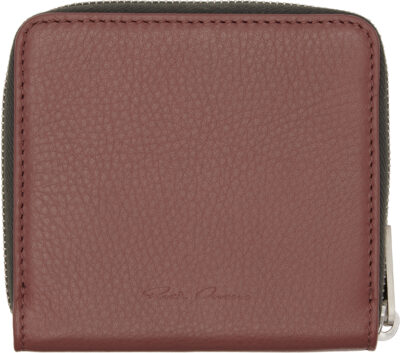 Rick Owens Pink Concordians Zipped Wallet