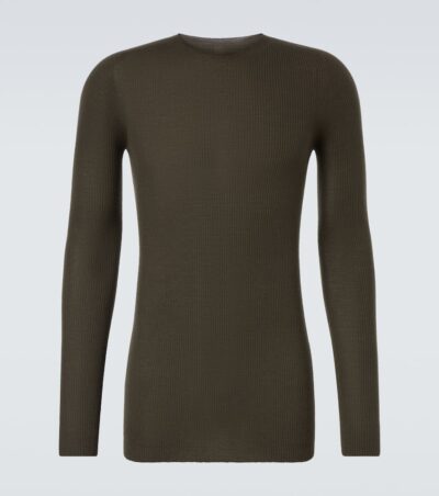 Rick Owens Ribbed-knit virgin wool sweater