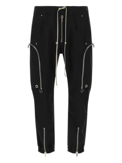 Rick Owens cargo zip-detail trousers - Black