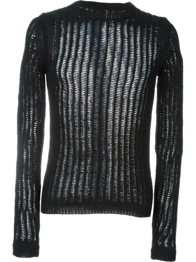 Rick Owens crew neck jumper - Black