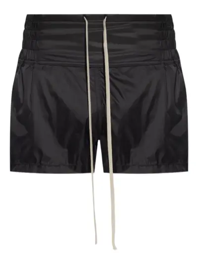 Rick Owens drawstring elastic-waist shorts - Black