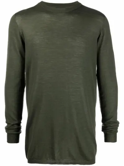 Rick Owens fine-knit wool jumper - Green