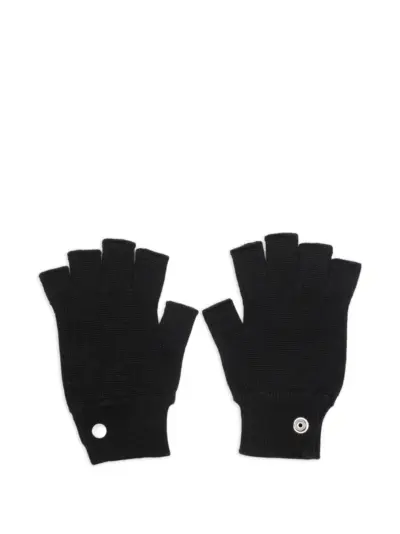 Rick Owens fingerless gloves - Black