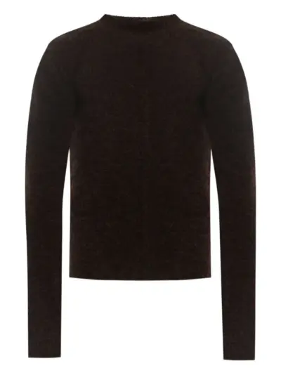 Rick Owens high-neck alpaca wool sweater - Black