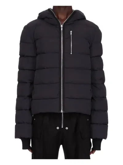 Rick Owens hooded puffer jacket - Black