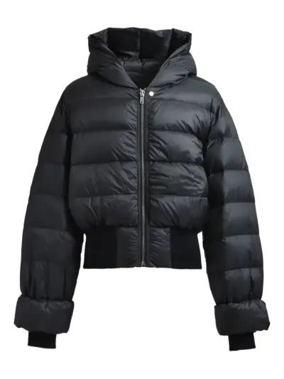 Rick Owens hooded puffer jacket - Black