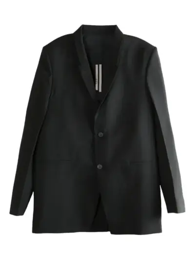Rick Owens three-button back-strap jacket - Black