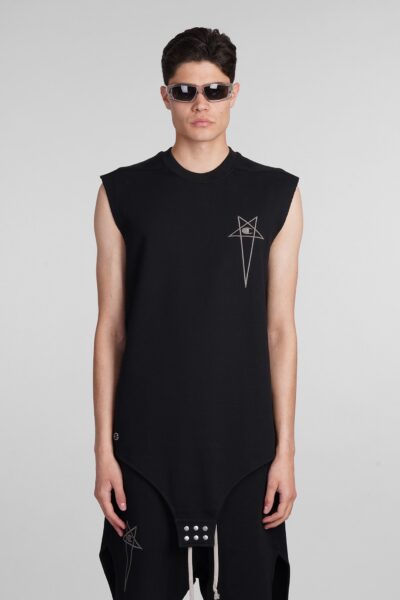 Rick Owens x Champion Sl Body Tank Top In Black Cotton
