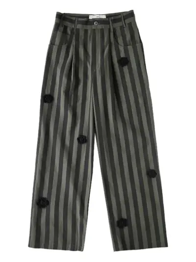 Song For The Mute Daisy boyfriend trousers - Green