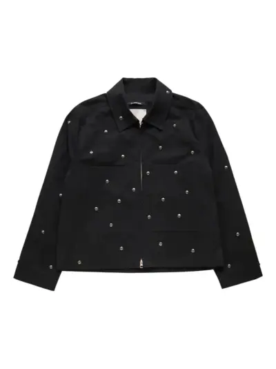 Song For The Mute bead-embellished shirt jacket - Black