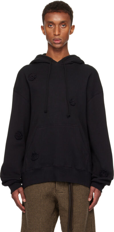 Song for the Mute Black Daisy Gym Hoodie
