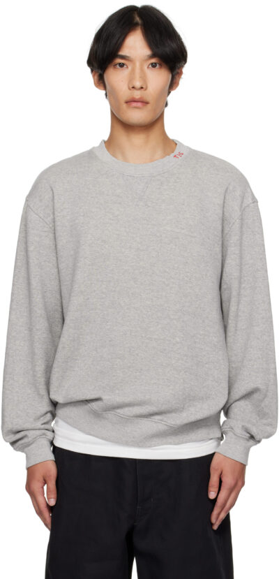 The Elder Statesman Gray Daily Crew Sweatshirt