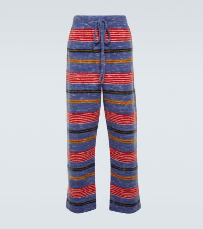 The Elder Statesman Jasper striped cashmere-blend pants