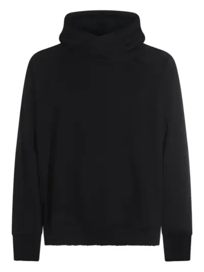 Thom Krom cowl-neck raglan-sleeve hoodie - Black