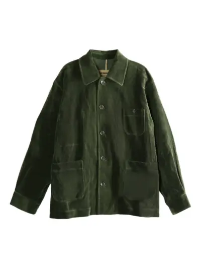 Uma Wang Jinn patch-pocket shirt jacket - Green