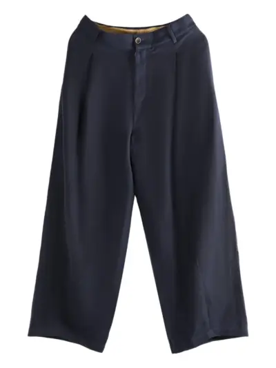 Uma Wang Paw pleated-front trousers - Blue