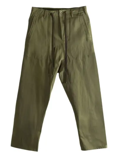 Uma Wang Perch drawstring-waist trousers - Green