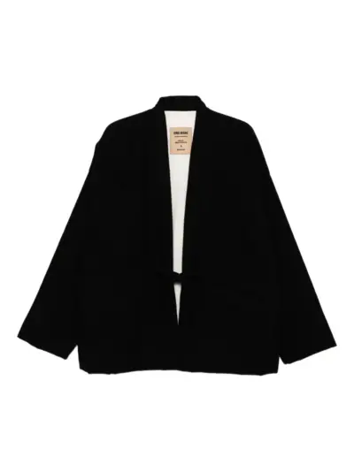 Uma Wang V-neck puffer jacket - Black