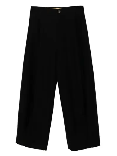 Uma Wang pleated pocket-detail trousers - Black