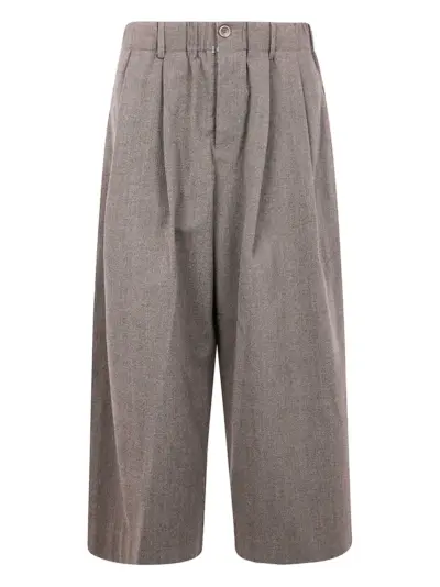 Uma Wang pleated wool trousers - Grey