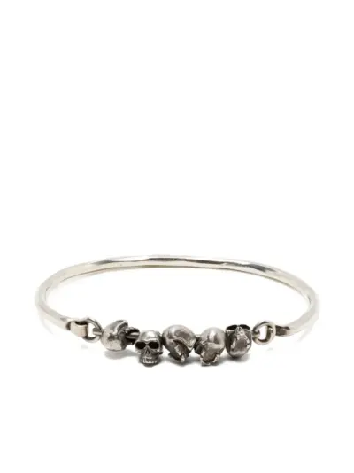 WERKSTATT:MÜNCHEN skull bracelet - Silver