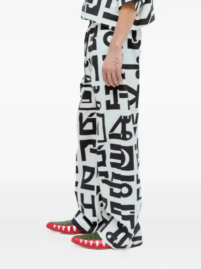 Walter Van Beirendonck Star trousers - Black