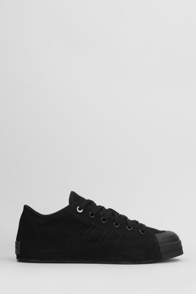 Y-3 Nizza Low Sneakers In Black Canvas